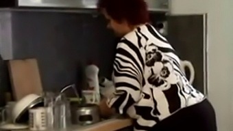Bbw Granny Enjoys A Steamy Kitchen Encounter