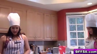 Four Sexy Ladies Enjoy A Big Cock On Valentine'S Day