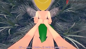 Tinker Bell E Peter Pank Fanno Sesso Mentre Un'Altra Fata Guarda