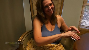 A Sexy Milf Stepmother Seduces Her Stepson While Playing Cards.