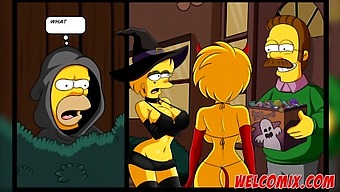 Halloween Special With Hot Cartoon Porn And Simptoons.