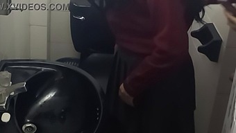 Hidden Camera Captures Intimate Moments In College Dorm Restroom!