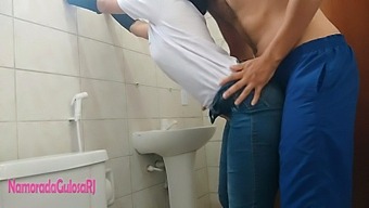 Brunette Banged In Bathroom By Big Dick Stud, Nine-Month Secret