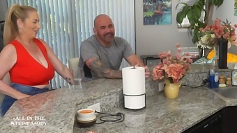 Teen Stepsister Rides Stepbrother'S Cock In Hot Threesome