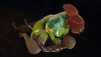 Shrek'S Princess Fiona Gets Cum Inside Her From An Orc In 3d Porn