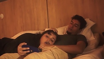 My Chubby Stepbrother Made Me Suck His Big Dick While We Were Both Laying Down And He Treated Me Like His Little Slut.