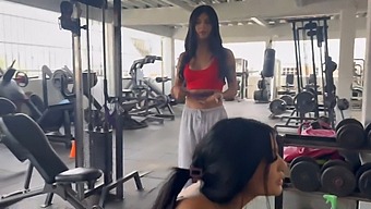 My Trainer, A Trans Beauty, Gets Me Squating Naked, Touching Me - May Hernandez